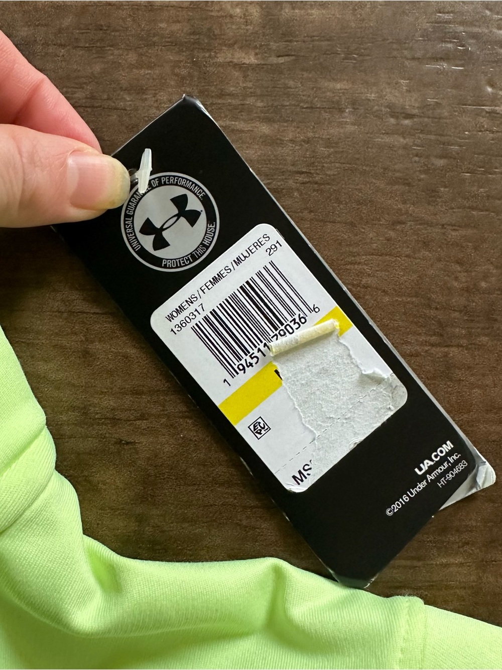 New Under Armour cold gear neon yellow/green half zip - Picture 4 of 11